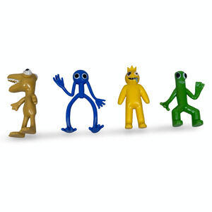 Roblox Rainbow Friends Mini Figures Blue Green Yellow Collectible Toys Lot of 4